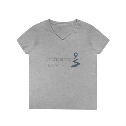 Proficiency Based V-Neck T-Shirt for French Educators