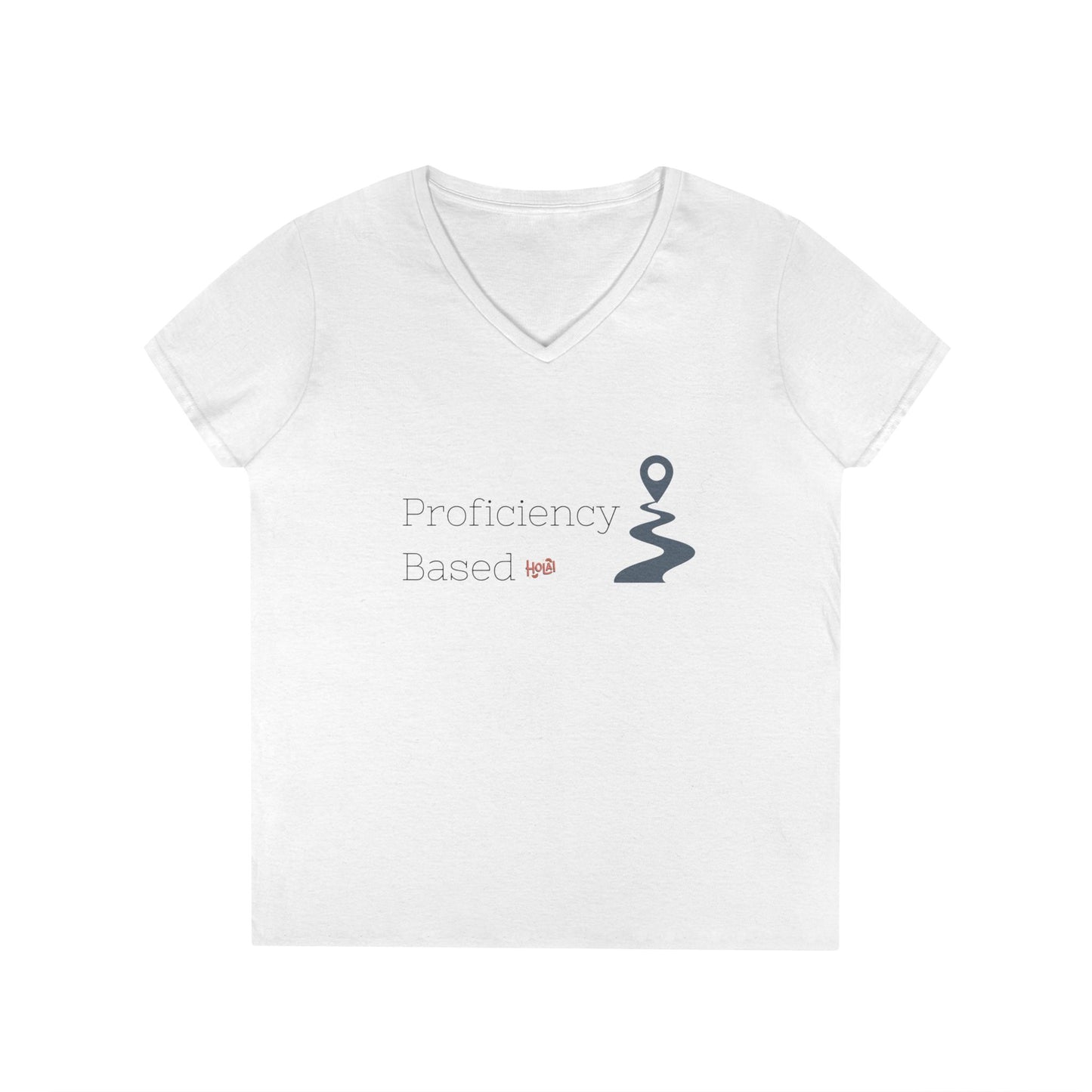 Proficiency Based V-Neck T-Shirt for Spanish Educators