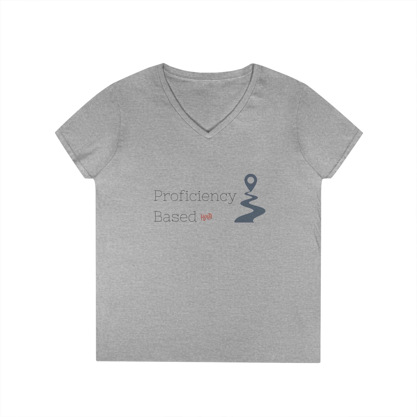 Proficiency Based V-Neck T-Shirt for Spanish Educators