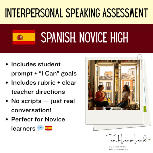¡Hola, Roomie! Interpersonal Speaking Performance Assessment (Spanish, NH)